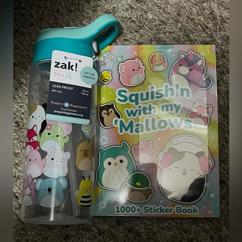 Squishmallowlows cup & sticker book
